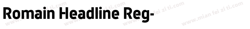 Romain Headline Reg字体转换